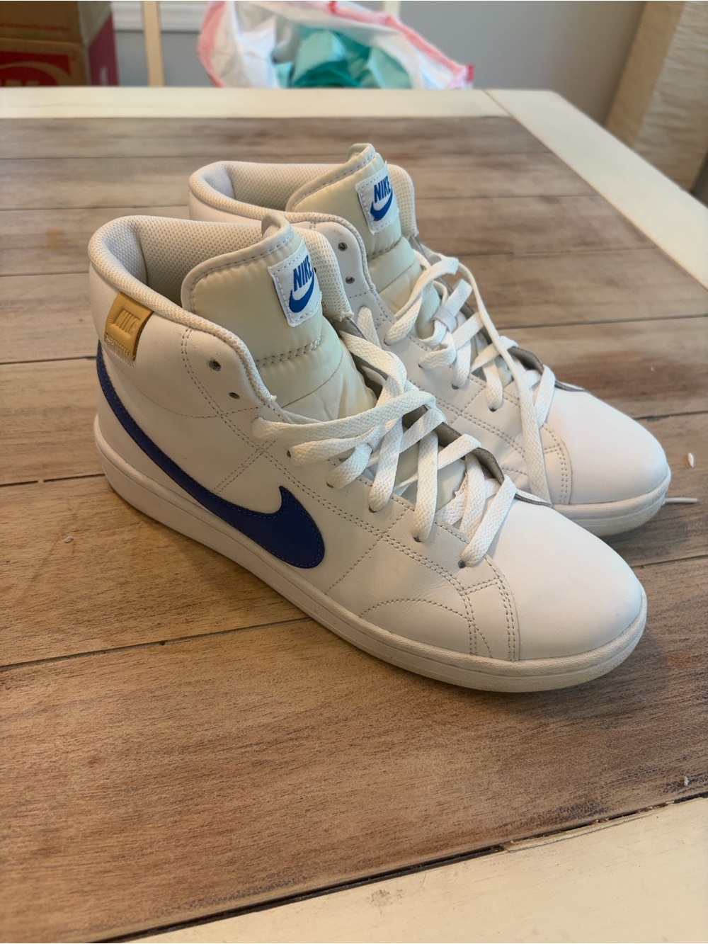 NIKE Men's Court ROYALE 2 MID 'WHITE GAME ROYAL Size 9
